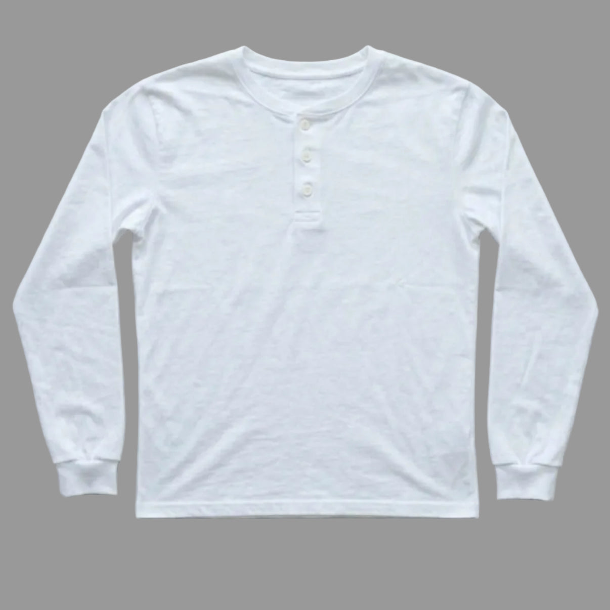 Giovenes Classic Slim-fit White Henley
