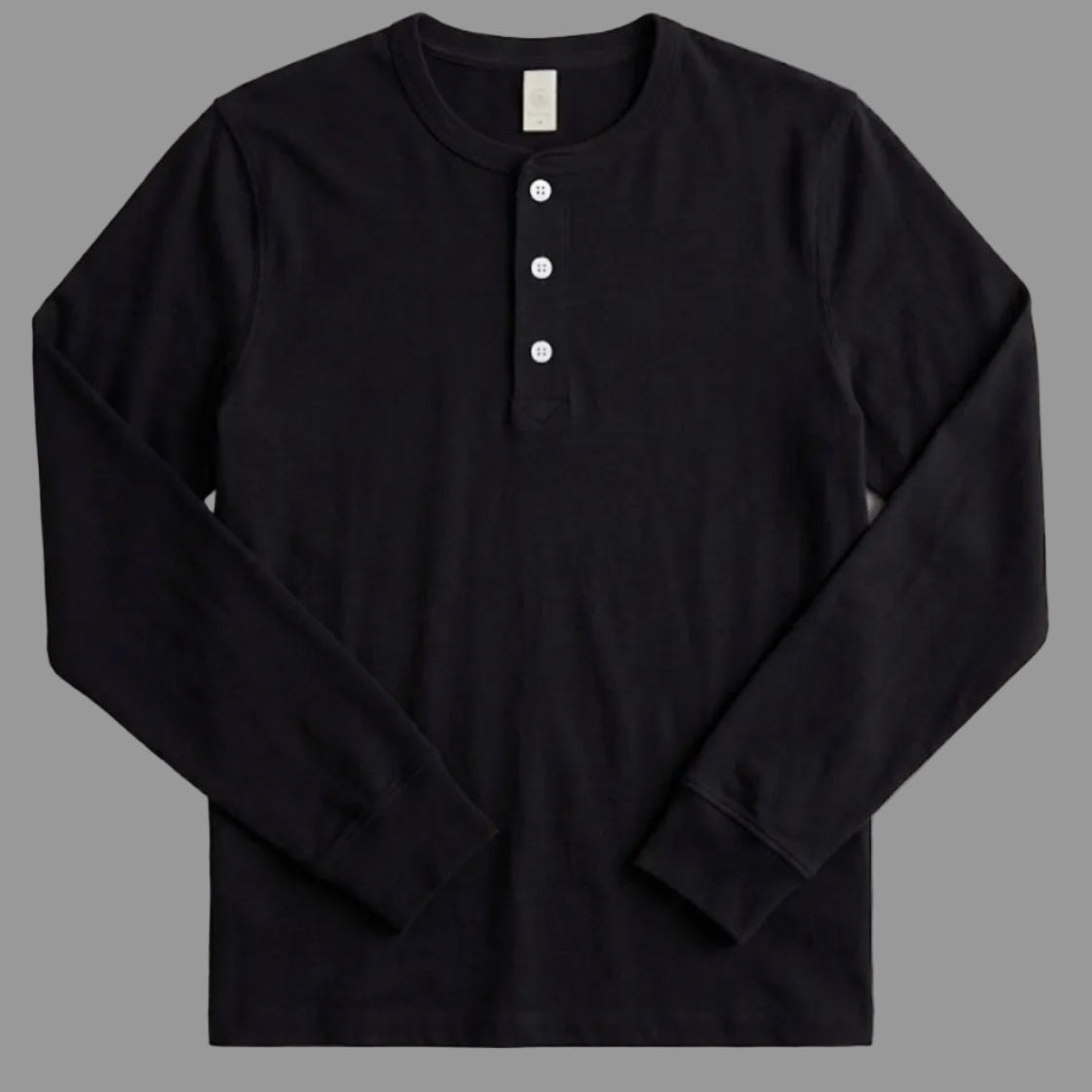 Giovenes Classic Slim-fit Black Henley