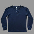 Giovenes Classic Slim-fit Navy Blue Henley