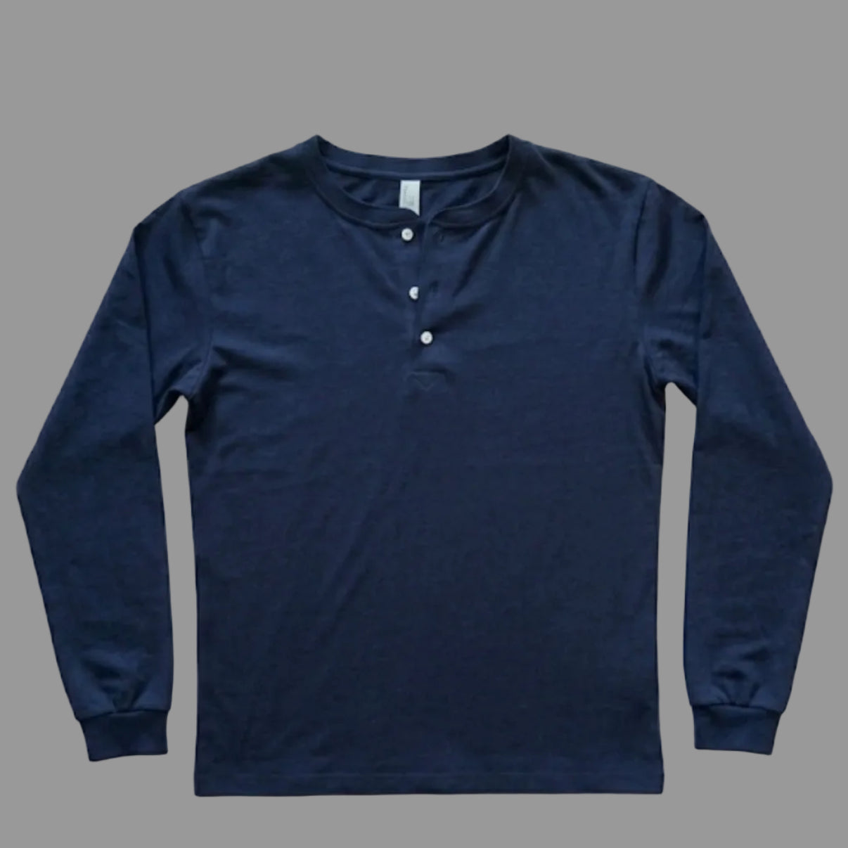 Giovenes Classic Slim-fit Navy Blue Henley